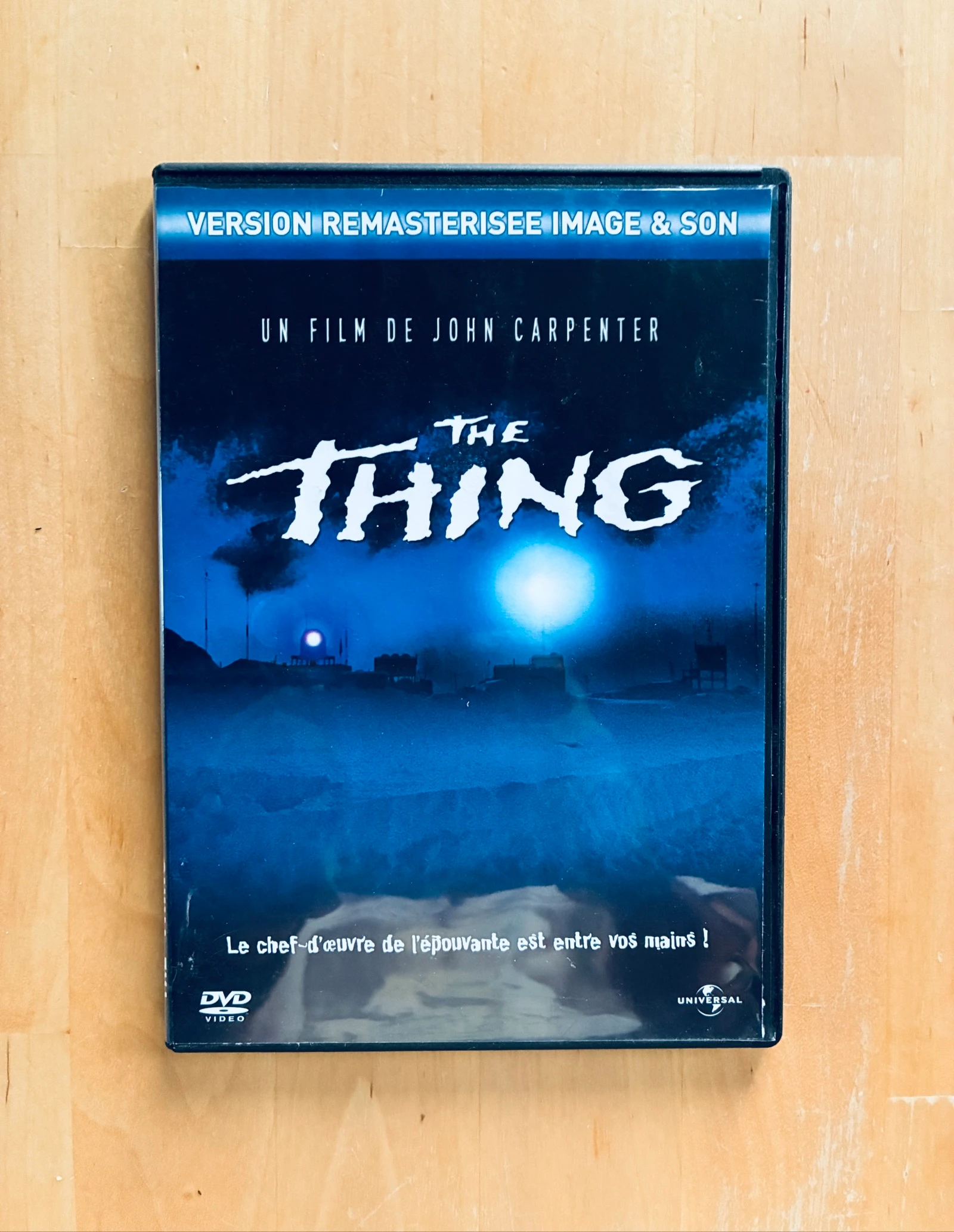 DVD The Thing de John Carpenter édition remasterisée.